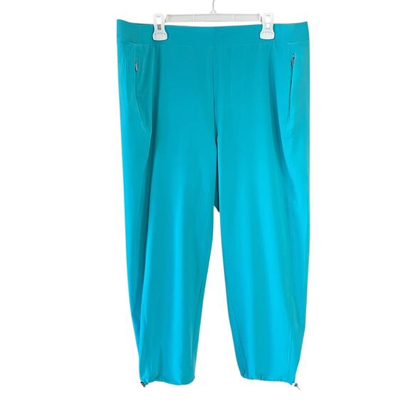 CHICO'S Women's Size XL Teal Zip Jacket Pants Comfort Loungewear Tracksuit Set - Picture 6 of 13